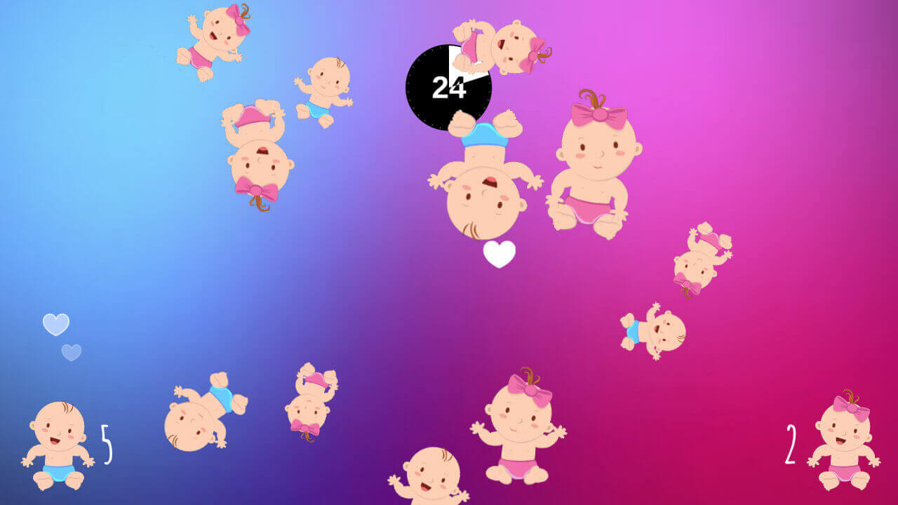 Мальчик или девочка – конкурс на проектор для свадьбы с участием гостей